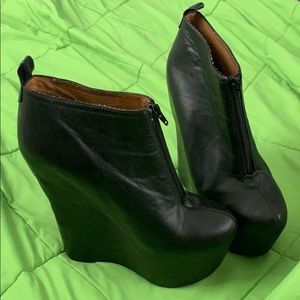 Jeffrey Campbell 99 Two Leather Wedge